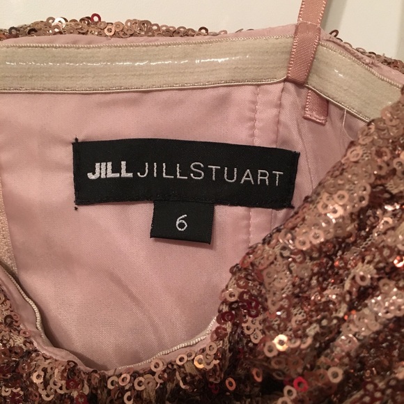 Jill Stuart rosé sequined cocktail dress. - Picture 4 of 4